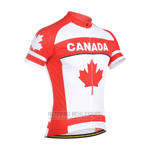 2014 Fahrradbekleidung Monton Champion Kanada Trikot Kurzarm und Tragerhose